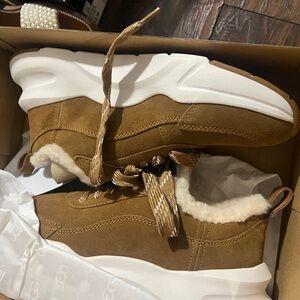 UGG Brown Sneakers with White Sole